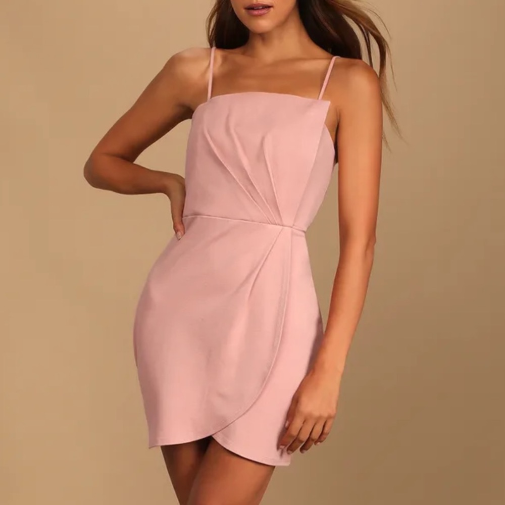 Lulu Drinks on Me Mauva Pink Sleeveless Dress